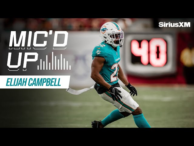 Elijah Campbell mic'd up during preseason game against Tampa Bay Buccaneers | Miami Dolphins