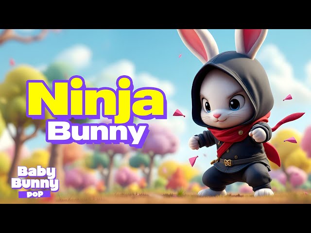 Ninja Bunny 🐰🥷 to the Rescue: Hidden Hero in the Dark! 🌙 | Baby & Kids Songs | BABY BUNNY POP 🐰