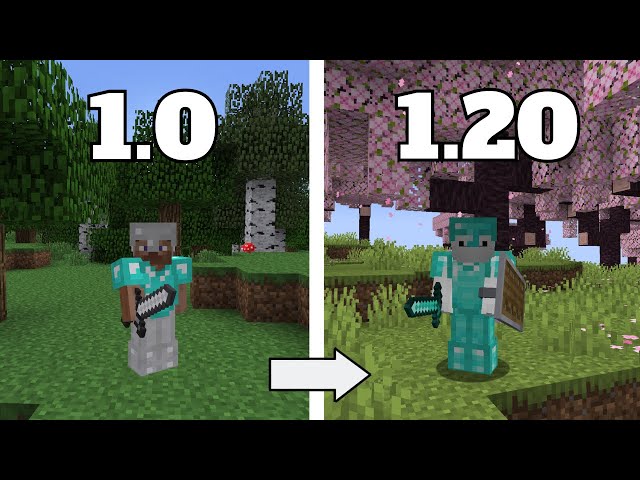 I beat EVERY Minecraft version in ONE video