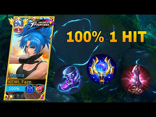 100% KARINA ONE SHOT BUILD | YOU MUST TRY THIS! ( karina best build 2023 )