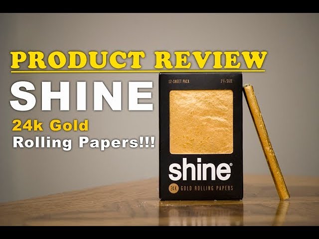 I smoke a gold joint!!!   Shine 24K Gold Rolling Paper Review!!!!!