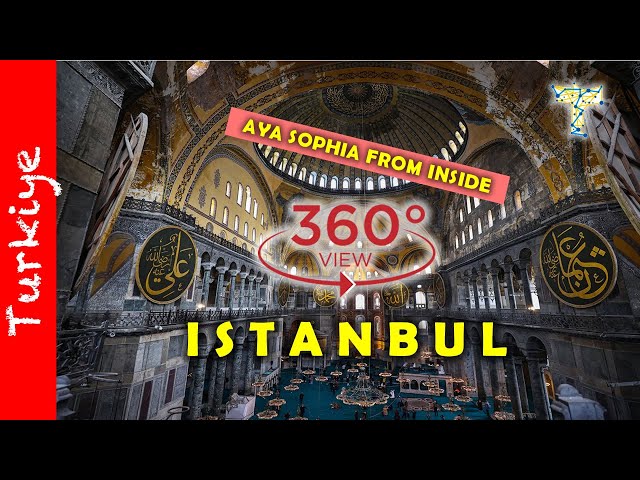 Pogledajte IZNUTRA Aja Sofija 360 video | See Aya Sofya from inside in 360 | Istanbul Turkey | 2021