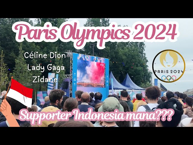 Nobar Opening Ceremony Olimpiade Paris 2024 Supporter Indonesia mana nih?Zidane pembawa api terakhir