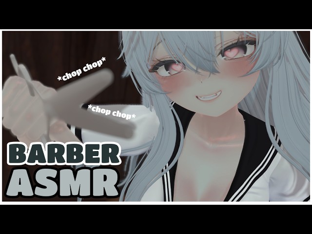 【ASMR Vrchat】Neko barber is taking care of you! ♥ Haircut ♥  Personal Attention ♥  No talking