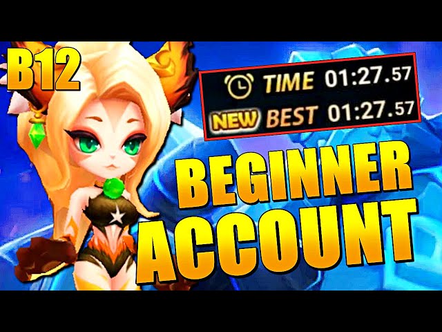 Beginner Account F2P Giants B12 Team! 1m40 Average, 95% Success | Summoners War