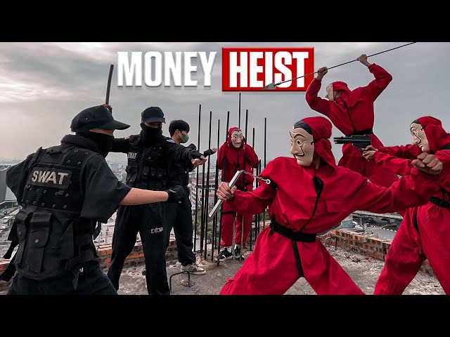 Parkour MONEY HEIST Season 3 ESCAPE from POLICE chase (BELLA CIAO REMIX) || FULL STORY ACTION POV