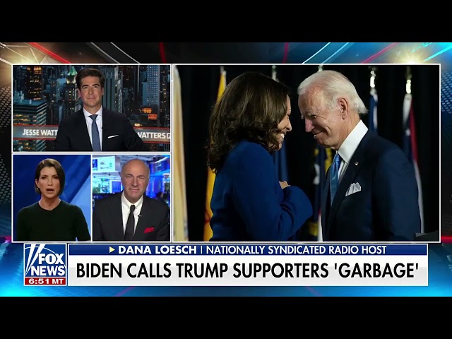 Jesse Watters REACTS To Biden’s “GARBAGE” Commrent