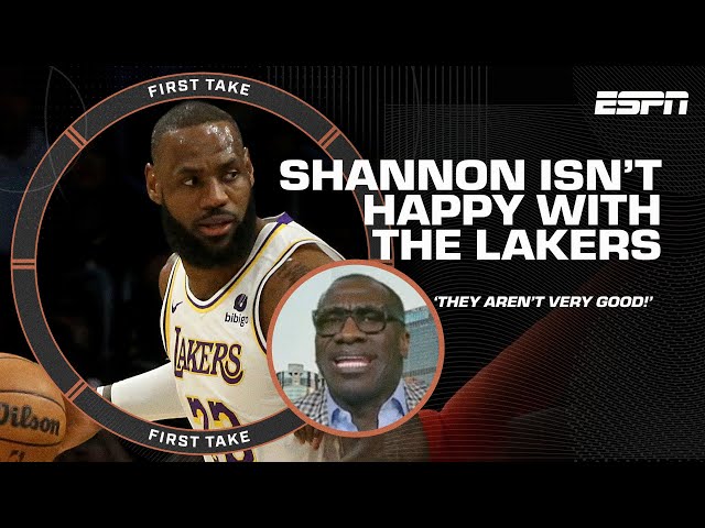 Shannon CONCERNED about the Lakers 'RIGHT NOW, THEY AREN'T VERY GOOD!' 👀 | First Take