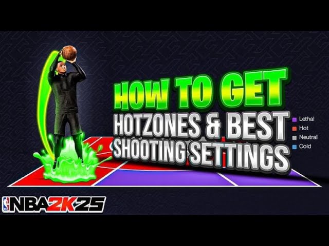 HOW TO PERMANENTLY GET YOUR HOTZONES + BEST JUMPSHOT + BEST SHOOTING  SETTINGS ON NBA 2K25!!