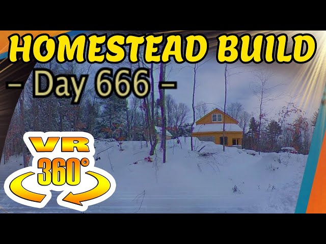 Homestead Building - SNOWSTORM! Working Solo