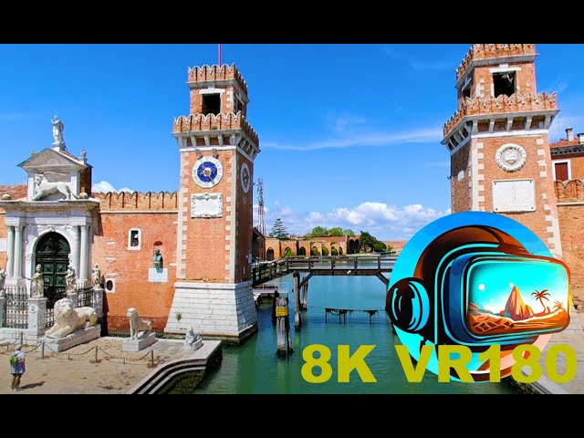 The Venetian Arsenal is a complex of former shipyards and armory VENICE ITALY 8K 4K VR180 3D Travel