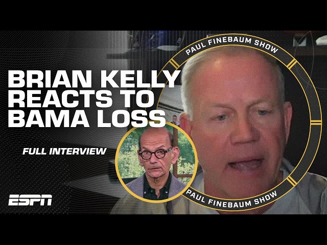 Brian Kelly takes OWNERSHIP over LSU's TOUGH loss to Alabama [INTERVIEW] | The Paul Finebaum Show