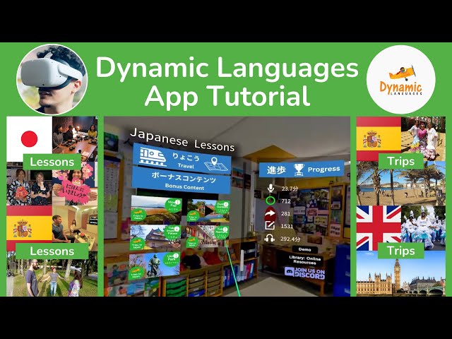 Dynamic Languages VR App Tutorial - Language and Culture Exploration in VR