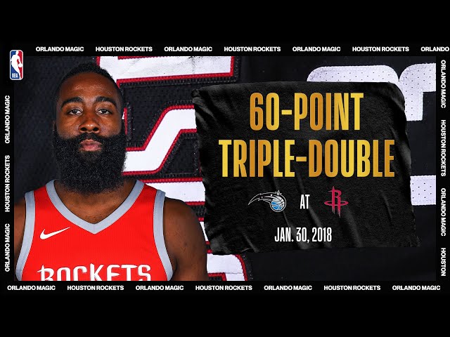 Harden Notches First Career 60-PT Triple-Double | #NBATogetherLive Classic Game