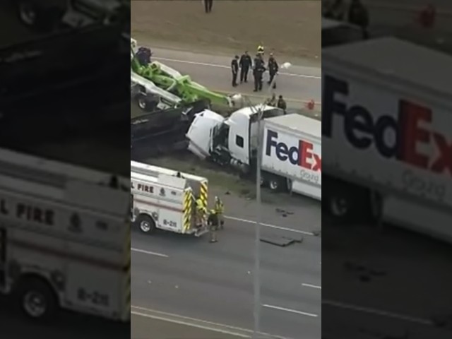 Fatal crash, FedEx semi truck tried to passed on the RIGHT lane