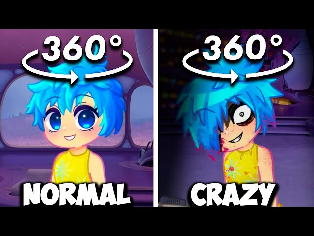 360º VR Joy is crazy vs Joy is normal | Inside Out 2 Movie (2024)