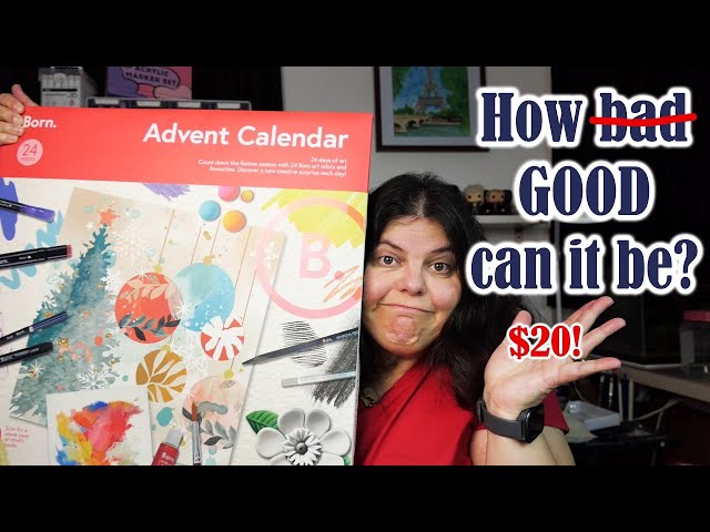 Opening the CHEAPEST Art Advent Calendar I could find in 2024!