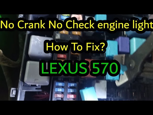 NO Crank NO start  No Check engine light