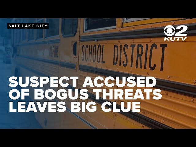 Police say suspect accused of bogus Utah County school threats left a big clue