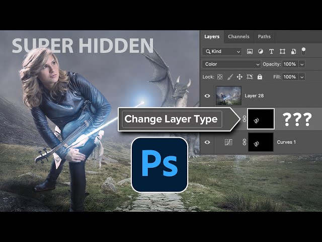 HIDDEN Photoshop adjustment layer trick