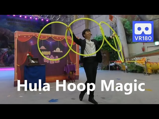 3D 180VR The magician's hula hoop magic