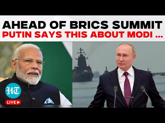 LIVE | Ahead Of BRICS Summit In Kazan Today Putin Says This About Modi | Russia | India