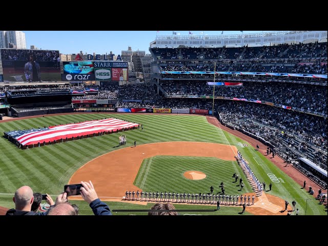 NY出張50 2023 MLB開幕『ジャッジが初打席でホームラン』ヤンキース勝利でニューヨーク・ニューヨーク♪【4K】