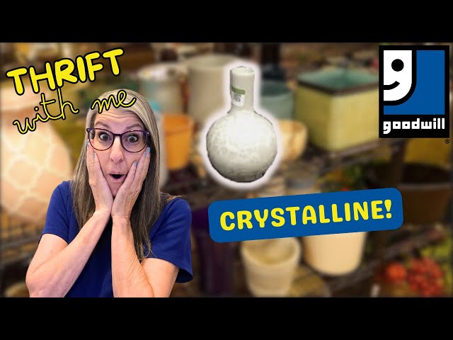 I FOUND CRYSTALLINE POTTERY at the Goodwill in Las Vegas - Thrift With Me