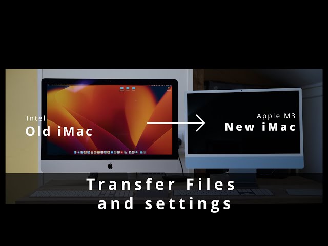 How to transfer files from old iMac to new iMac - Migration - Quick Guide