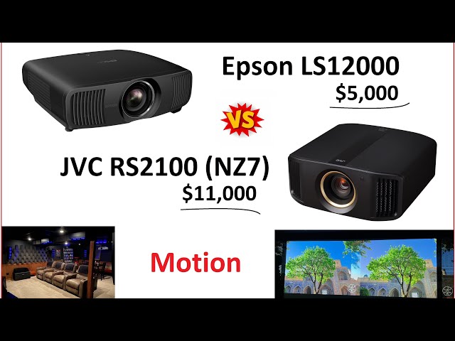 JVC RS2100 (NZ7) vs Epson LS12000 - Motion Comparison Test - 60FPS Full Quality