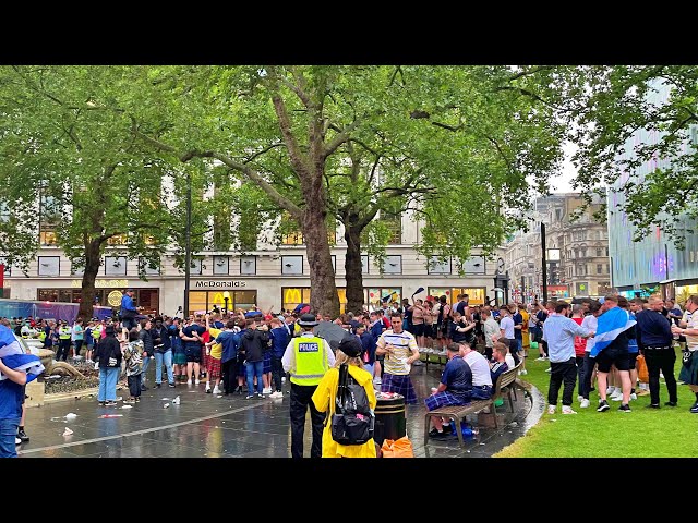 Live Stream: Scotland Fans in Leicester Square London| England vs Scotland Football Match Euro 2020