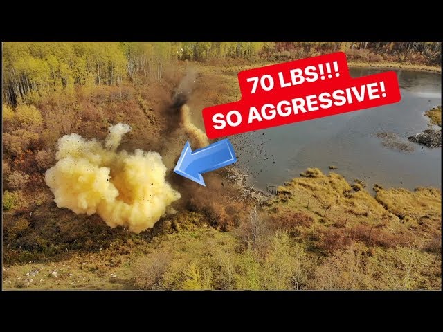 70 LBS Of Tannerite VS BEAVER DAM!!!