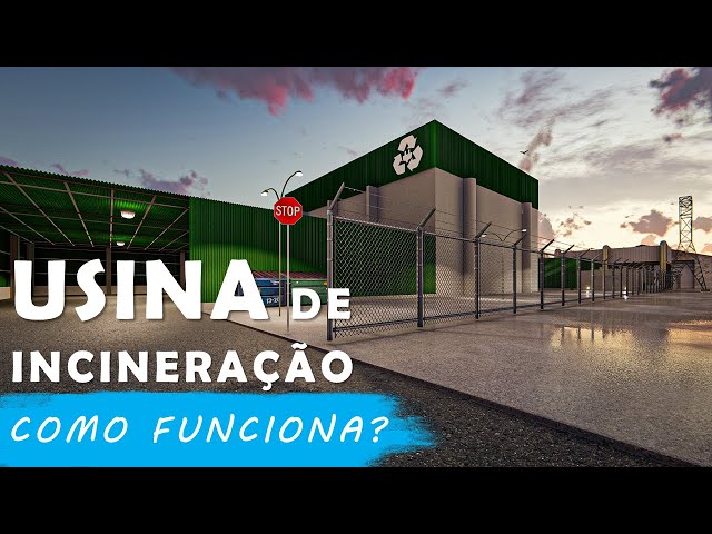 Animação 3D - USINA DE INCINERAÇÃO DE LIXO (Sketchup + Lumion)