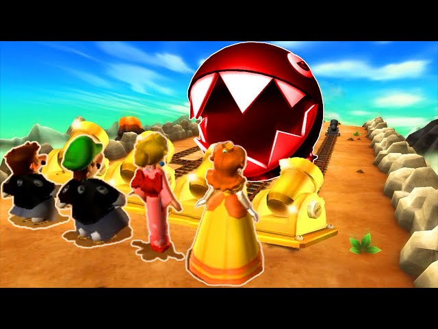 Mario Party 9 Boss Rush - Mario Vs Luigi Vs Peach Vs Daisy (Master Difficulty)