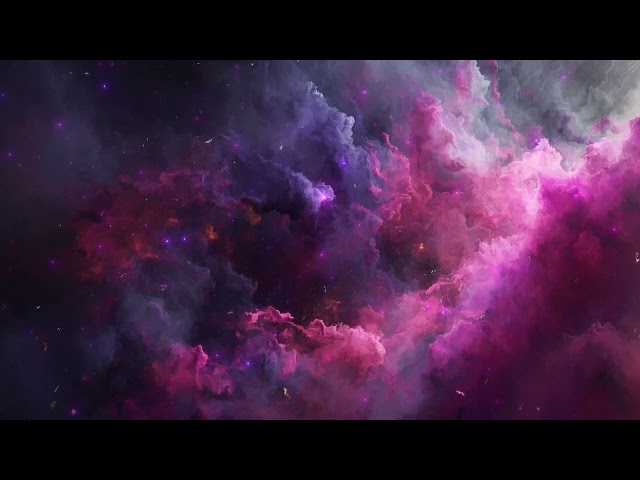 Purple Pink Space Loop Swirling Nebula 4K