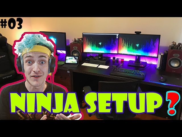 Ninja Shows His Streaming Setup LIVE | Best Fortnite Funny Moment #3