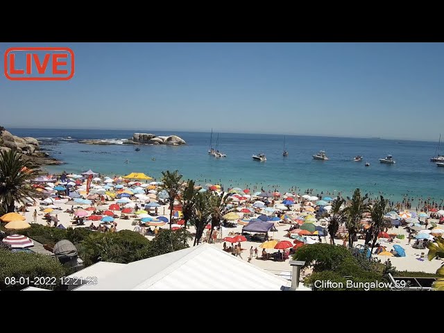 Clifton 4th beach webcam Live Stream, Cape Town