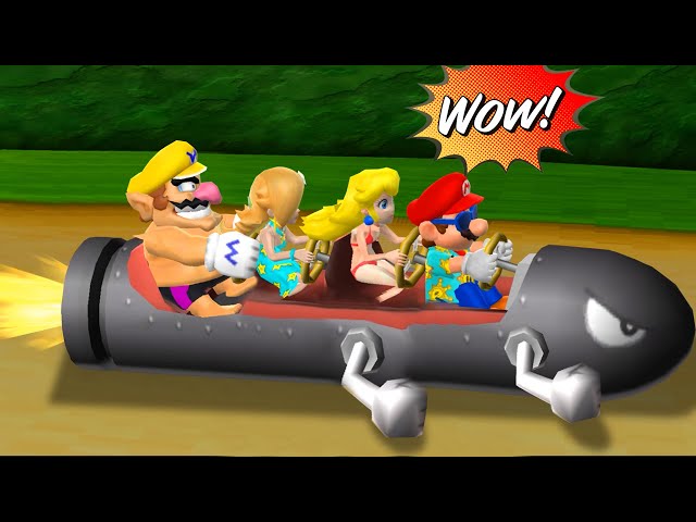 Mario Party 9 Minigames - Mario Vs Peach Vs Rosalina Vs Wario (Master Difficulty)