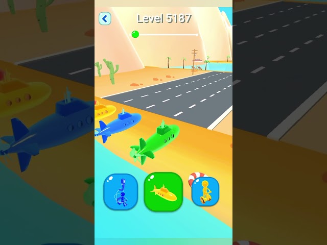 Shape Shifting 2 GAMEPLAY Level No -5187 Walkthrough - New Update Car Racing #Shorts #ShapeShifting