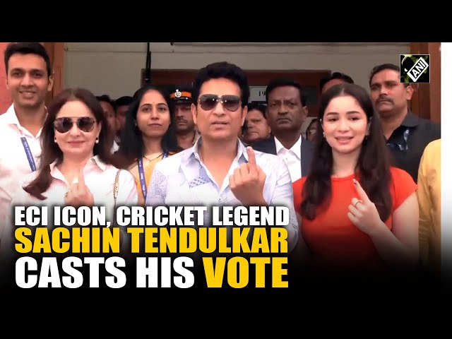 Maharashtra Elections 2024: Sachin Tendulkar casts his vote along with family in Mumbai