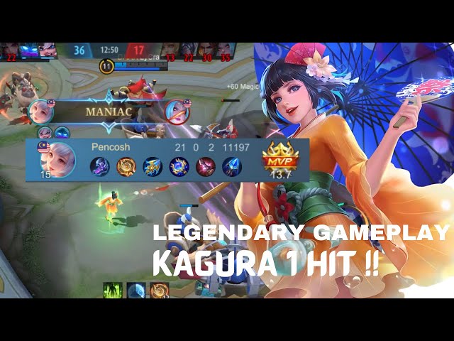 Kagura Gameplay!! 21 Kill + Maniac 🔥 Best build kagura 2022