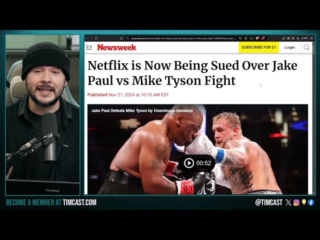 Netflix SUED Over Jake Paul v. Tyson Fight Streaming, Others Say RIGGED, Tyson PULLED PUNCHES