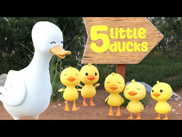 Five Little Ducks - Nursery Rhyme Children's Song by Tickle Munkiees