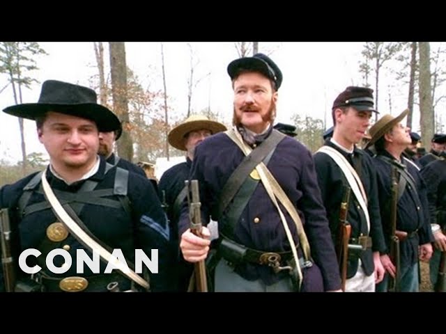 Conan Becomes A Civil War Reenactor | CONAN on TBS