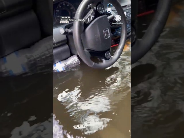 Florida Man Returns to Flooded Home, Car After Hurricane Milton