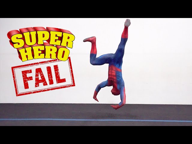 Superhero Fails In Real Life (Spiderman, Super Mario, Parkour)