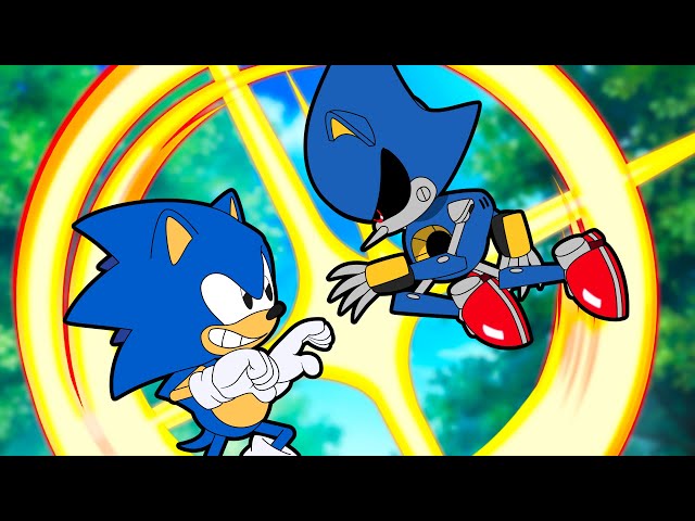 Sonic The Hedgehog vs Metal Sonic (fan animation test)