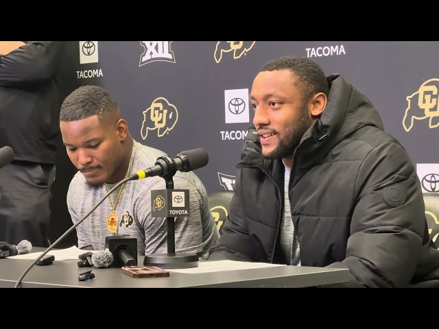 LBs LaVonta Bentley & Nikhai Hill-Green on Colorado’s impressive defensive performance vs. Utah