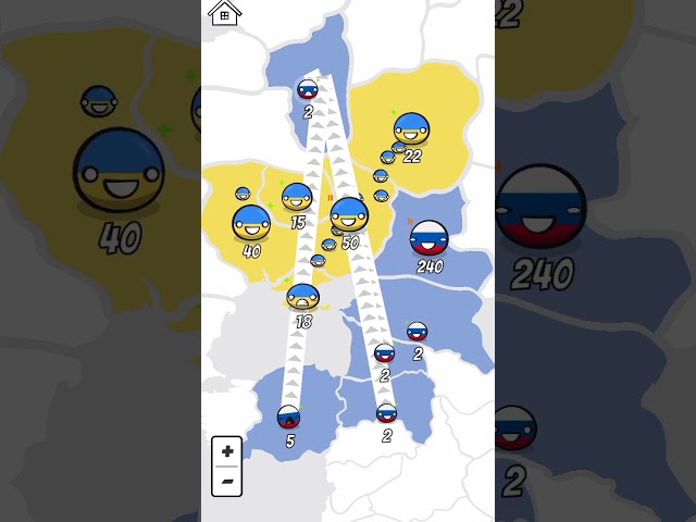 Russia vs Ukraine: Epic Strategic Battle in Game Ball | Can I Conquer Ukraine?" #epicbattle