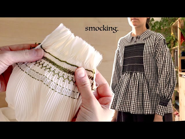 Let's learn English smocking- and recreate a 19th century English work shirt